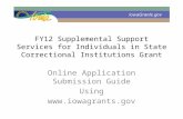 FY12 Supplemental Support Services for Individuals in State Correctional Institutions Grant Online Application Submission Guide Using .