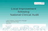Local Improvement following National Clinical Audit Linda Chadburn, Governance Manager, Mersey Care NHS Trust July 2012.