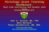 John H. Sinard, MD, PhD Neil Mutnick Peter Gershkovich, MD, MHA Pathology Informatics Yale University School of Medicine Histology Asset Tracking Dashboard: