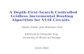 A Depth-First-Search Controlled Gridless Incremental Routing Algorithm for VLSI Circuits Hasan Arslan and Shantanu Dutt Electrical & Computer Eng. University.