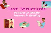 Text Structures Patterns in Writing Patterns in Reading.