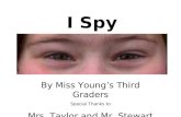 I Spy Middleton By Miss Young’s Third Graders Special Thanks to Mrs. Taylor and Mr. Stewart.