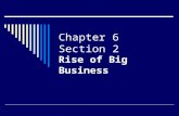 Chapter 6 Section 2 Rise of Big Business. New Capitalist Spirit  Capitalism– private ownership of most industries  Competition determines price of goods.