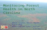 Monitoring Forest Health in North Carolina Robert Trickel, Forest Health Branch Head North Carolina Forest Service 2/17/2012.