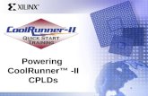 Powering CoolRunner™ -II CPLDs. Quick Start Training Agenda Regulator Overview – Linear vs. Switching – Linear Regulators – Switching Regulators CoolRunner-II.