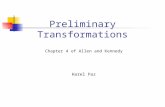 Preliminary Transformations Chapter 4 of Allen and Kennedy Harel Paz.