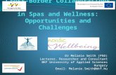 Cross-Border Collaborations in Spas and Wellness: Opportunities and Challenges Dr Melanie Smith (PhD) Lecturer, Researcher and Consultant BKF University.