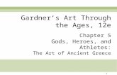 1 Chapter 5 Gods, Heroes, and Athletes: The Art of Ancient Greece Gardner’s Art Through the Ages, 12e.