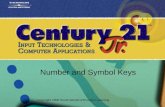 Number and Symbol Keys Copyright 2006 South-Western/Thomson Learning.