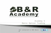 Academy 5 Basic Option Trading Get connected to B&R Beurs @ 1.