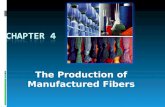 The Production of Manufactured Fibers. Why use manufactured fibers?  Easy to control quantity  Can tailor properties to meet end-use needs  Blending.
