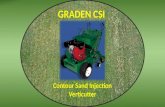 GRADEN CSI Contour Sand Injection Verticutter. USGA recommend 20% removal of thatch each year… …and this is why?