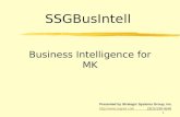 1 SSGBusIntell Presented by Strategic Systems Group, Inc. :// (310) 539-4546 Business Intelligence for MK.