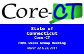 11 State of Connecticut Core-CT HRMS Users Group Meeting March 22 & 23, 2011.