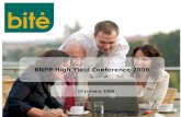 BNPP High Yield Conference 2008 10 January 2008. 2 Introduction Company overview Shareholders and Management Strategy Market position Financials Q&A.