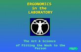 ERGONOMICS in the LABORATORY The Art & Science of Fitting the Work to the Person Click for Next.