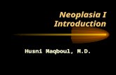 Neoplasia I Introduction Husni Maqboul, M.D. Terminology Tumor : Pathologic disturbance of growth, characterized by excessive and unnecessary proliferation.