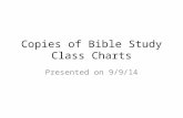 Copies of Bible Study Class Charts Presented on 9/9/14.