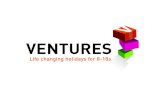 Ventures are fun, safe and life-changing holidays for 8-18s.