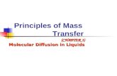 Principles of Mass Transfer (CHAPTER 3) Molecular Diffusion in Liquids.