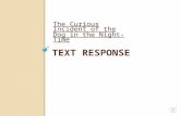 TEXT RESPONSE The Curious Incident of the Dog in the Night-Time.