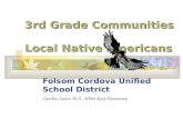 3rd Grade Communities Local Native Americans Folsom Cordova Unified School District Cynthia Casner, M.A., White Rock Elementary.