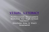 Professional Development Workshop for High School Teachers Shoshana Gray & Staci Greenwald.