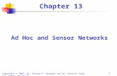 Copyright © 2003, Dr. Dharma P. Agrawal and Dr. Qing-An Zeng. All rights reserved. 1 Chapter 13 Ad Hoc and Sensor Networks.