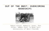 Robyn Gloyd, Rebecca Jones, Dan Olsen, Amber Pool, & Mike Sycz University of West Florida OUT OF THE DUST: OVERCOMING HARDSHIPS.
