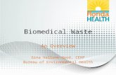Biomedical Waste An Overview Gina Vallone-Hood, CEHP Bureau of Environmental Health.