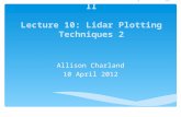 Metr 51: Scientific Computing II Lecture 10: Lidar Plotting Techniques 2 Allison Charland 10 April 2012.