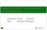 Xiaowei Ying, Xintao Wu, Daniel Barbara Spectrum based Fraud Detection in Social Networks 1.