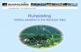 Ruhpolding holiday paradise in the Bavarian Alps.