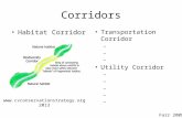 Corridors Habitat Corridor Transportation Corridor – Utility Corridor –  2013 Farr 2008.
