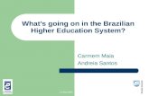 13/06/2005 What’s going on in the Brazilian Higher Education System? Carmem Maia Andreia Santos.