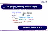 Revision 2 | October 2007 | © Jonathan Smyth 2IØJVI 1 of 17 The United Kingdom Amateur Radio (Foundation) Licence Examination Guide - Lessons 5 & 6 Jonathan.