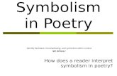 Symbolism in Poetry How does a reader interpret symbolism in poetry? Identify flashback, foreshadowing, and symbolism within context. SPI 0701.8.7.