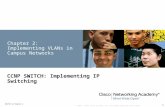 © 2007 – 2010, Cisco Systems, Inc. All rights reserved. Cisco Public SWITCH v6 Chapter 2 1 Chapter 2: Implementing VLANs in Campus Networks CCNP SWITCH: