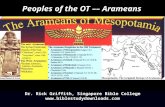 Peoples of the OT –– Arameans Dr. Rick Griffith, Singapore Bible College .