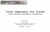 Youth Substance Use Trends Casa Grande Alliance Coalition Prepared by: Shana Malone Arizona Criminal Justice Commission Statistical Analysis Center November.