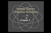 Atomic Theory Electron Structure Chapter 5 Although three subatomic particles had been discovered by the early 1900s, the quest to understand the atom.