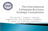 The world’s longest running competition for business students – 51 years of creating tomorrow’s business leaders.
