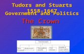 Tudors and Stuarts 1558-1667 Government and Politics The Crown.