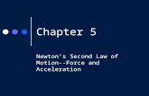 Chapter 5 Newton’s Second Law of Motion-- Force and Acceleration.