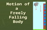 Motion of a Freely Falling Body. Objectives ► Explain Galileo’s theory of motion and Newton’s laws of motion. ► Apply all the equation for motion of an.