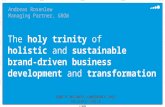 Chapter purple © GROW Andreas Rosenlew Managing Partner, GROW The holy trinity of holistic and sustainable brand-driven business development and transformation.