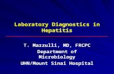 Laboratory Diagnostics in Hepatitis T. Mazzulli, MD, FRCPC Department of Microbiology UHN/Mount Sinai Hospital.