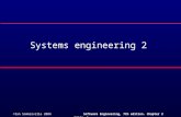 ©Ian Sommerville 2004Software Engineering, 7th edition. Chapter 2 Slide 1 Systems engineering 2.