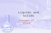 Liquids and Solids Changes of State. Objectives 1.Explain the relationship between equilibrium and changes of state 2.Define Le Chatelier’s Principle.