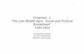 Chapter 1 “The Late Middle Ages: Social and Political Breakdown” 1300-1453 AP EUROPEAN HISTORY MR. RICK PURRINGTON MARSHALL HIGH SCHOOL.